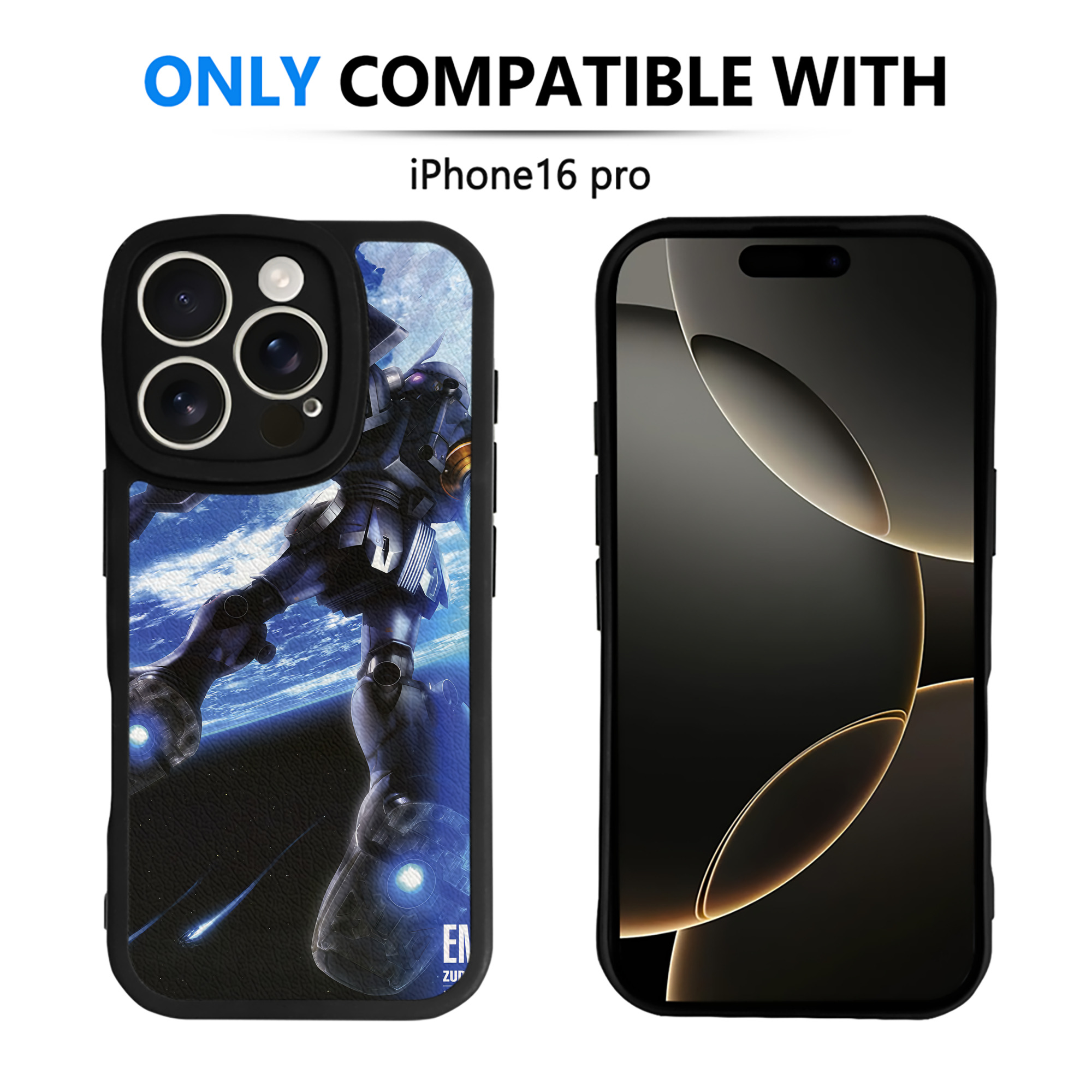 （画像用） 機動戦士ガンダム Mobile Suit Gundam 【iPhone 16シリーズ対応】シリコンスマホケース（レザー調） 材質：シリコン